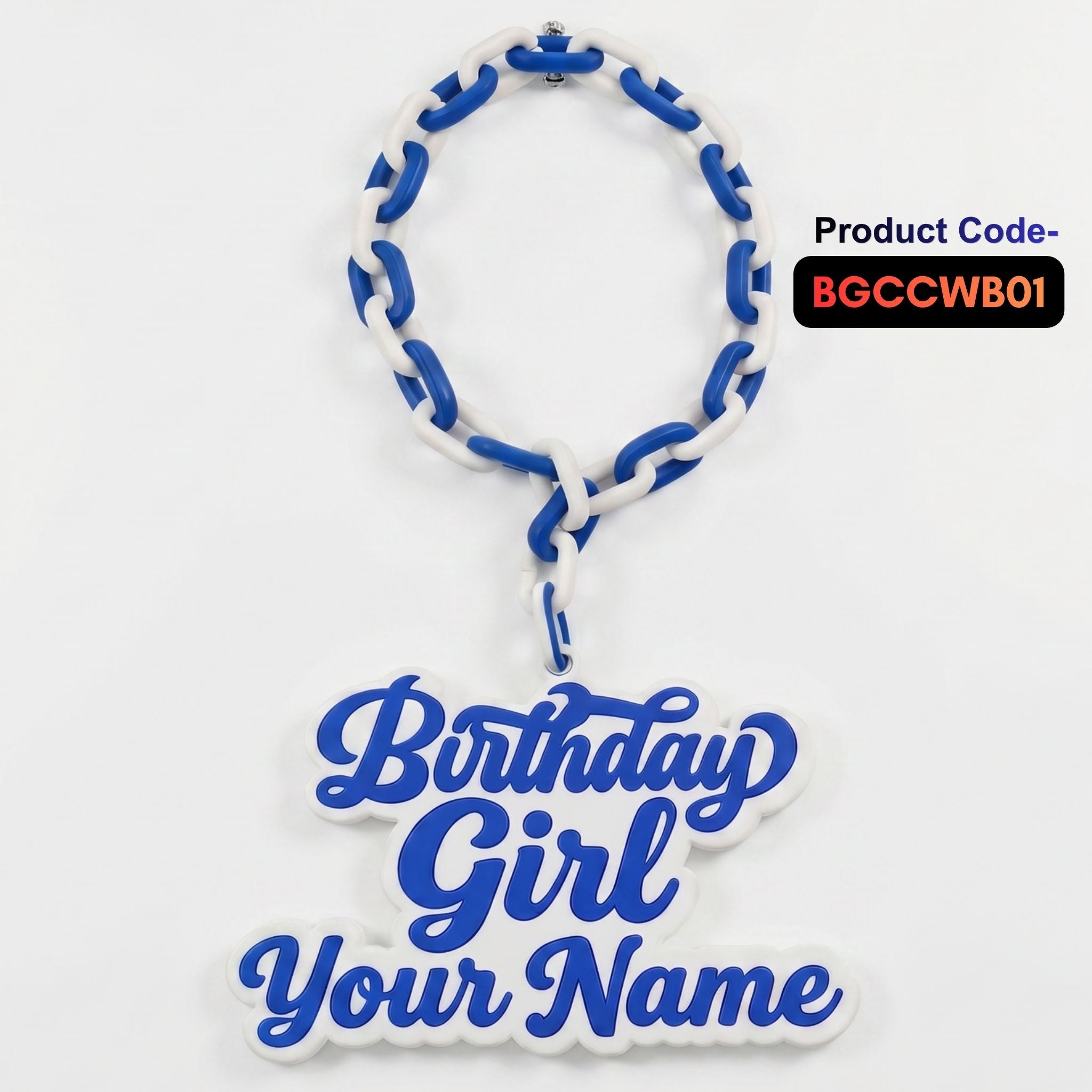 Personalized Birthday Girl Celebration Chain - Custom Name Party Necklace | BestieBox