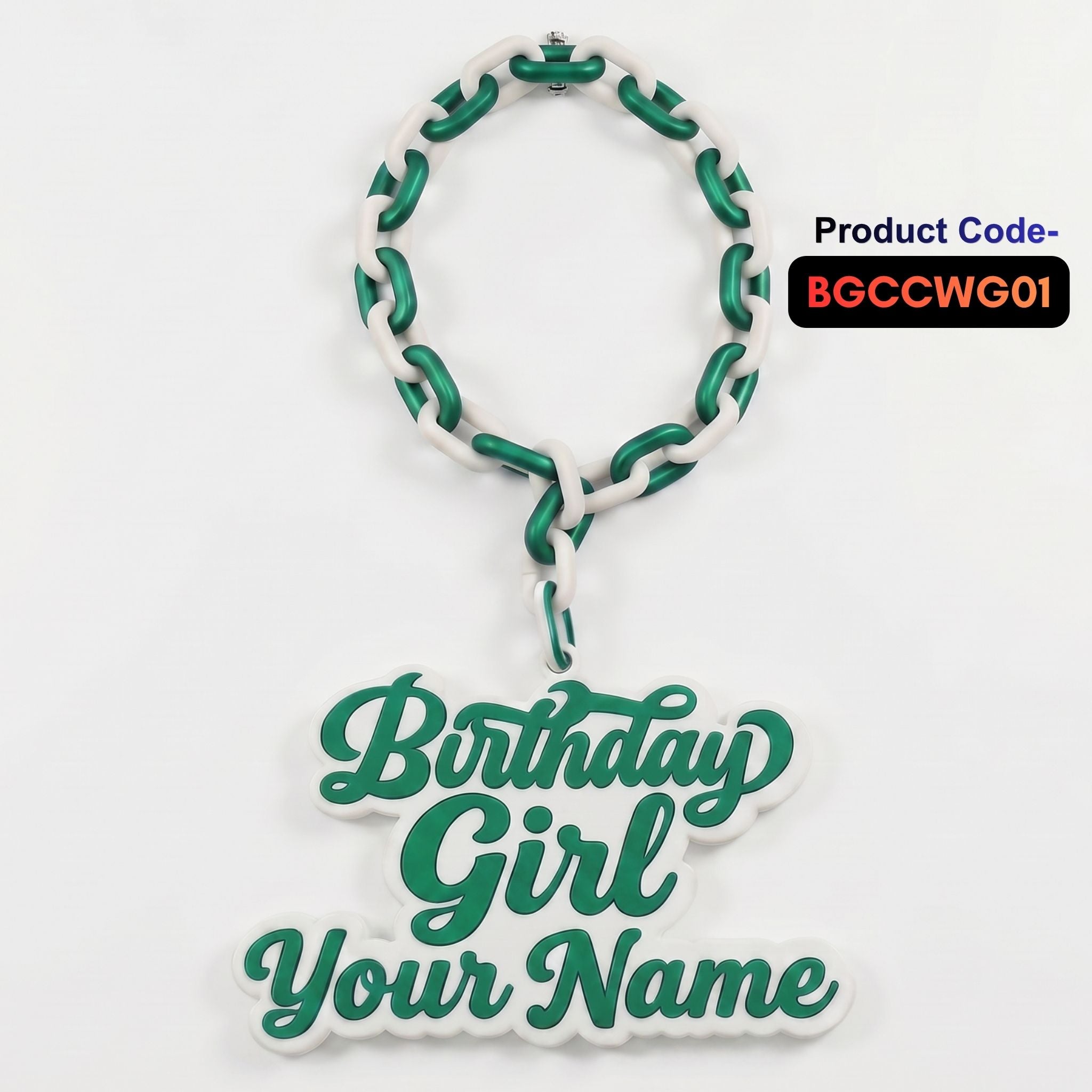 Personalized Birthday Girl Celebration Chain - Custom Name Party Necklace | BestieBox