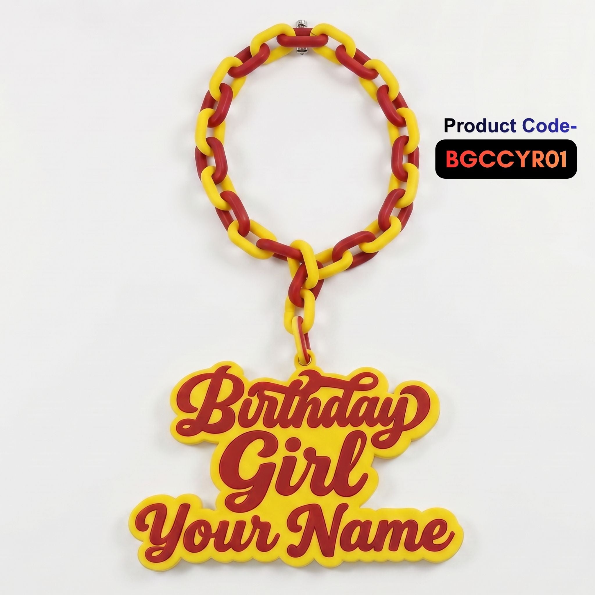 Personalized Birthday Girl Celebration Chain - Custom Name Party Necklace | BestieBox
