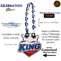 Personalized King's Crown Celebration Chain - Custom Statement Necklace | BestieBox