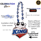 Personalized King's Crown Celebration Chain - Custom Statement Necklace | BestieBox