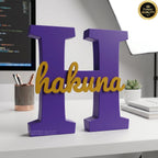Personalized Initial & Name Desk Sign - Custom Decor | BestieBox