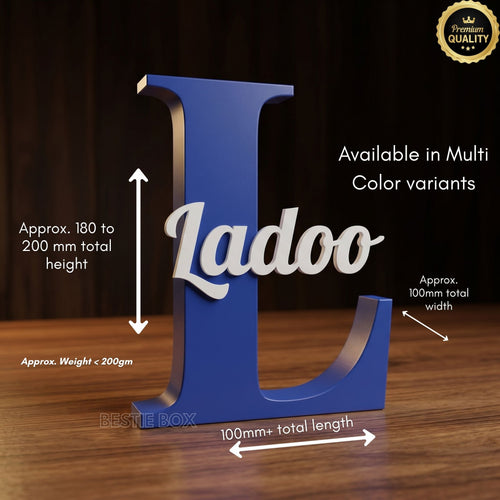 Personalized Initial & Name Desk Sign - Custom Decor | BestieBox