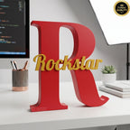 Personalized Initial & Name Desk Sign - Custom Decor | BestieBox