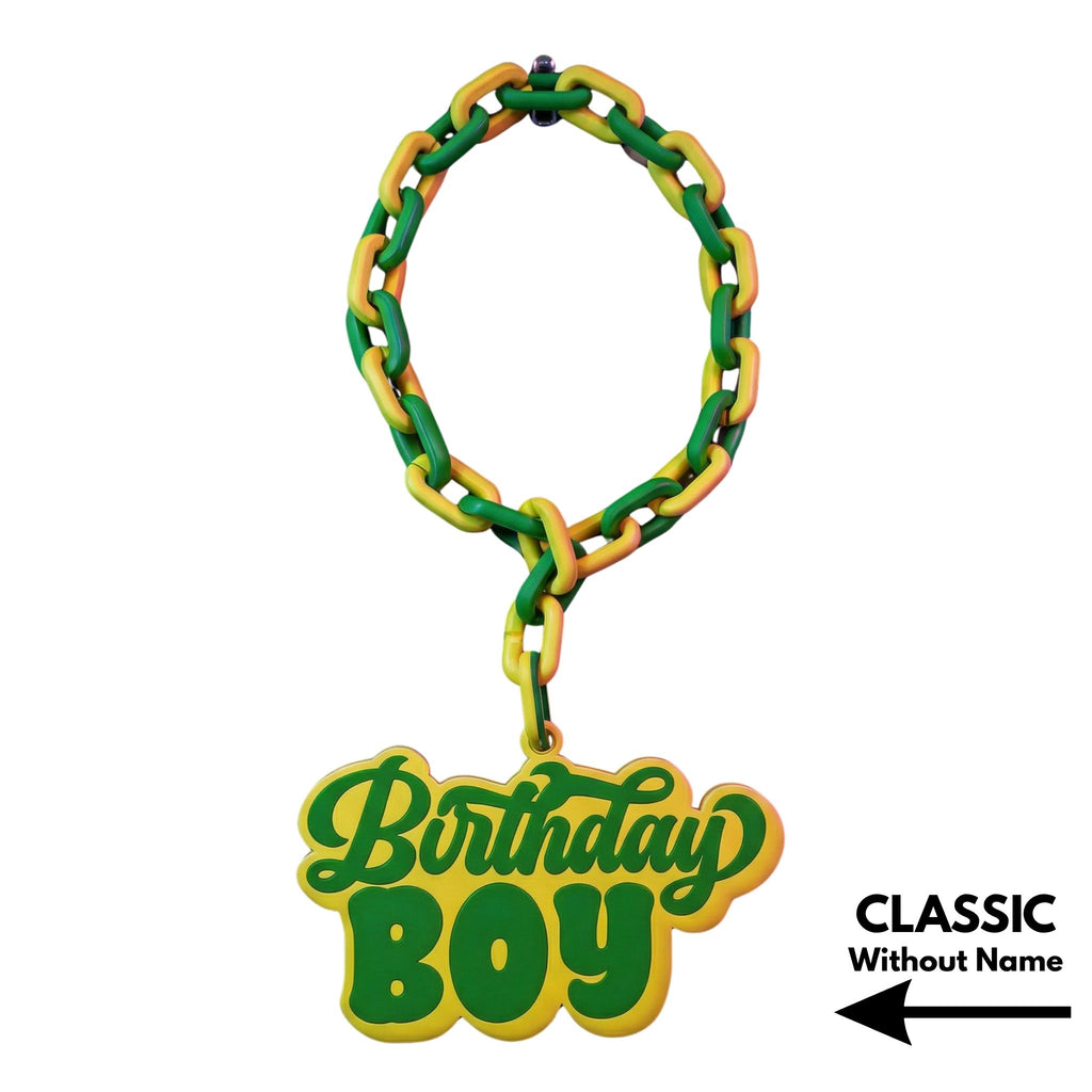 Personalized Birthday Boy Celebration Chain - Custom Name Party Necklace | BestieBox