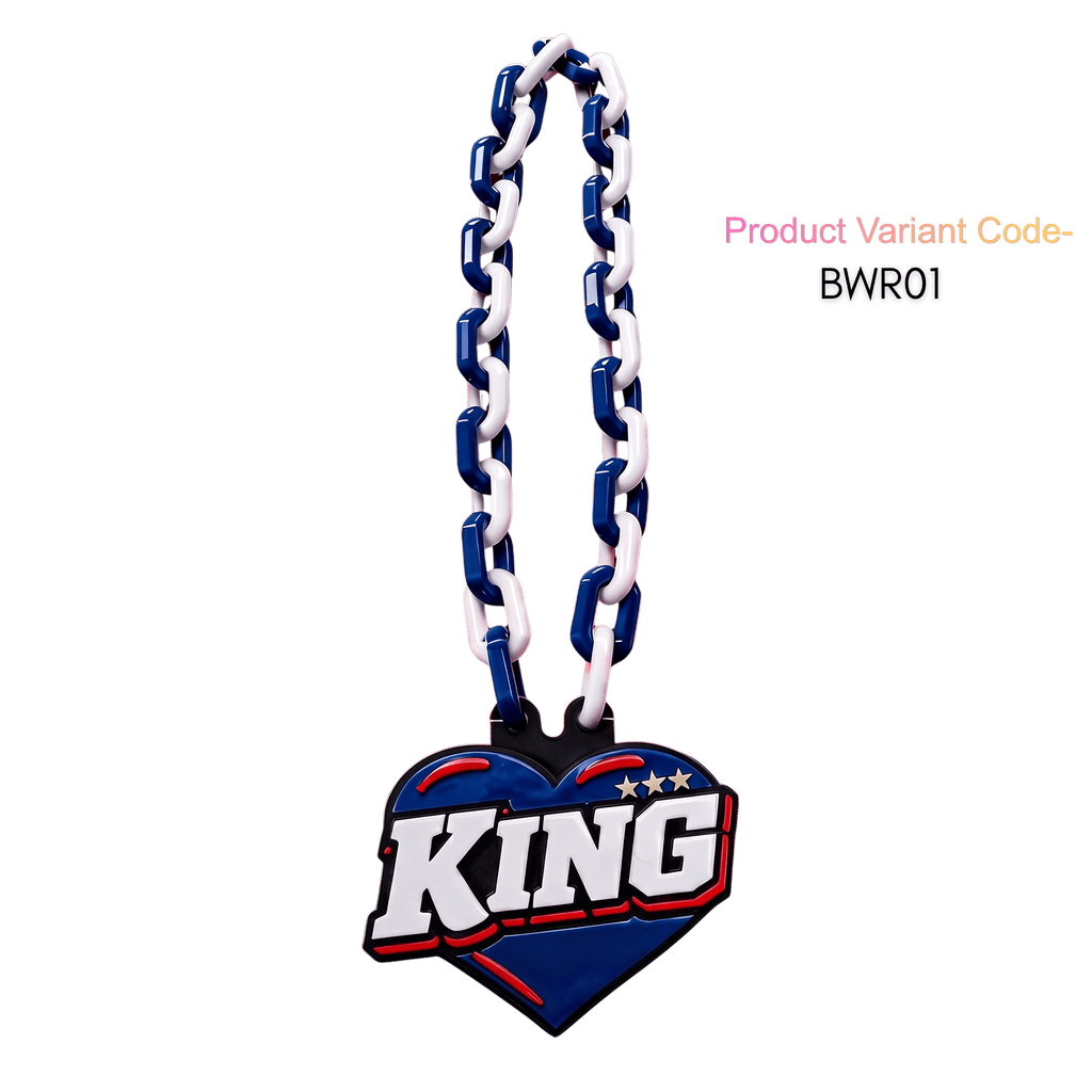 Personalized King of Hearts Celebration Chain - Custom Statement Necklace | BestieBox