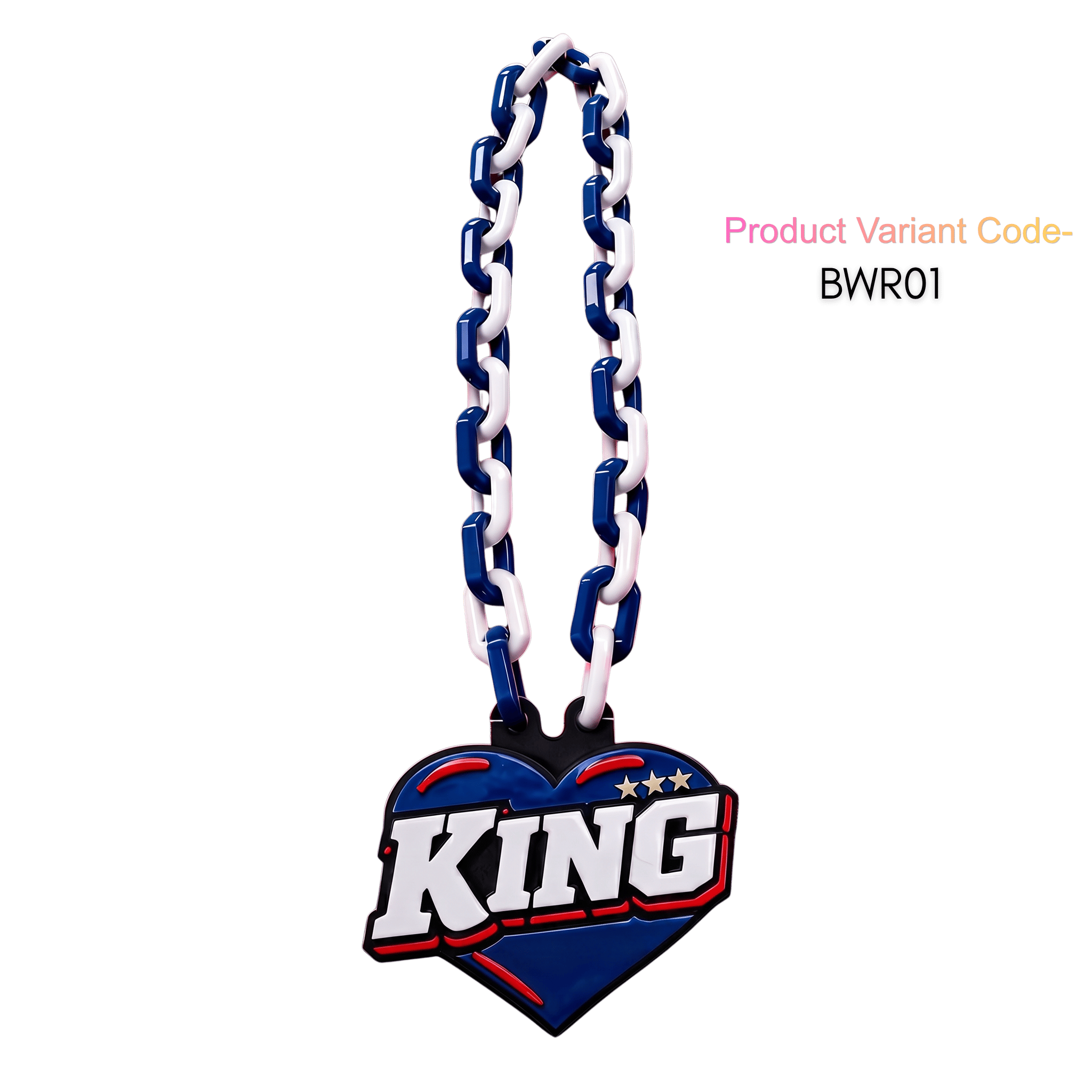 Personalized King of Hearts Celebration Chain - Custom Statement Necklace | BestieBox