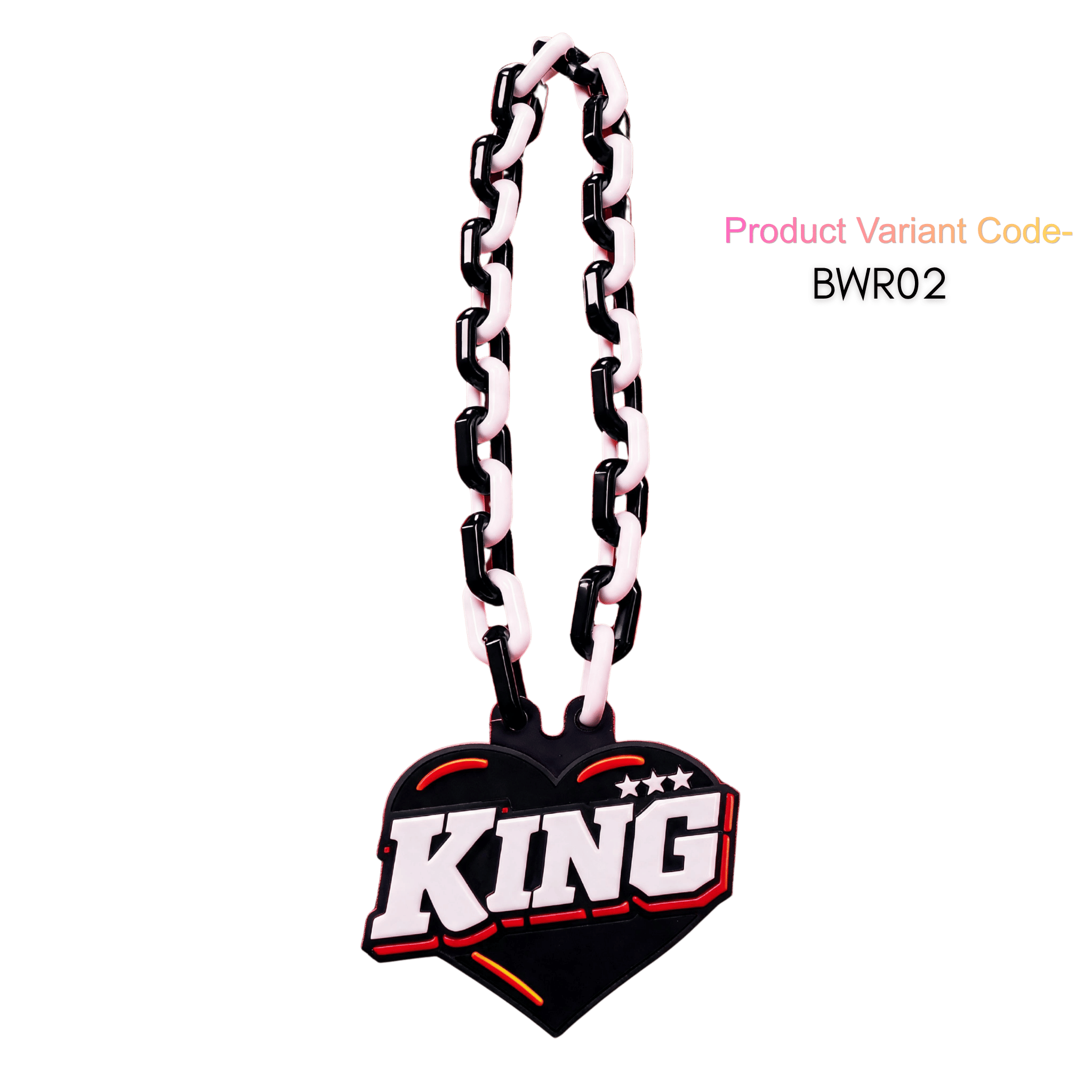 Personalized King of Hearts Celebration Chain - Custom Statement Necklace | BestieBox