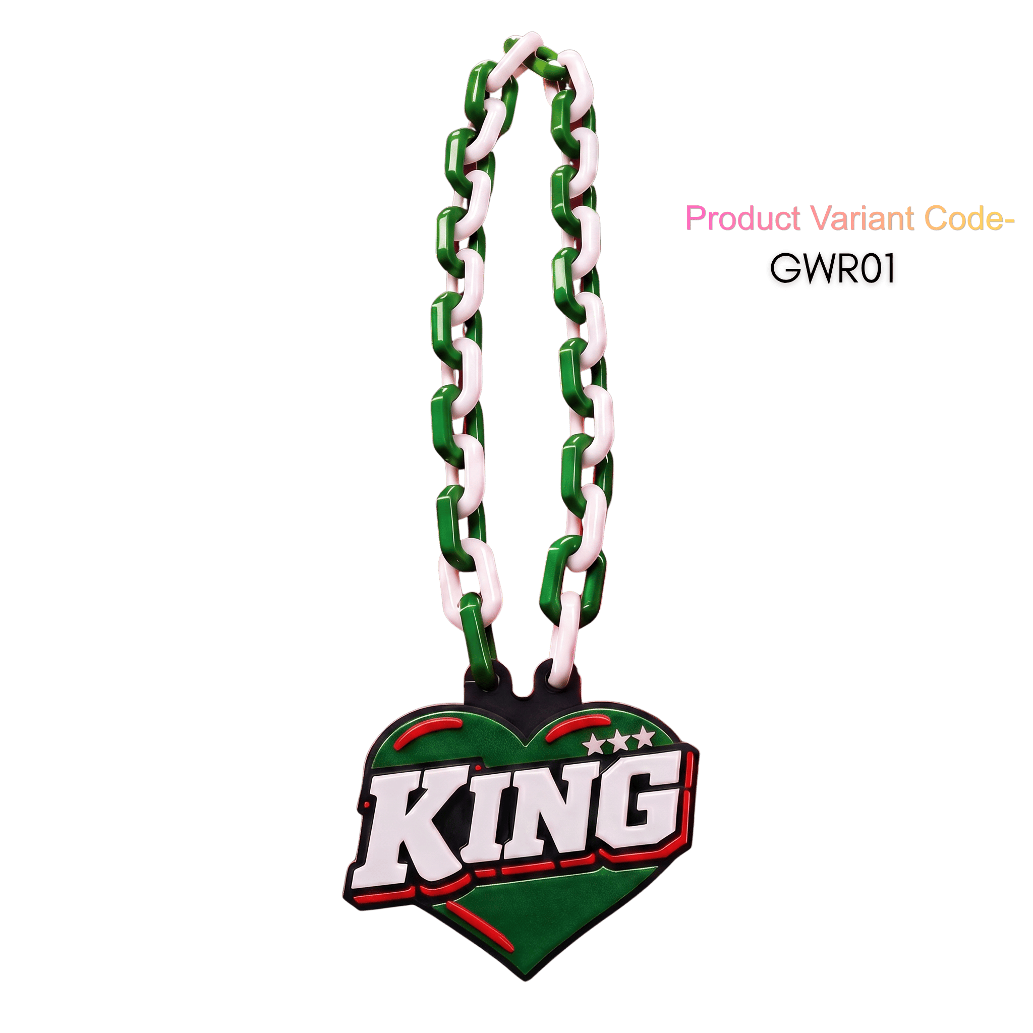 Personalized King of Hearts Celebration Chain - Custom Statement Necklace | BestieBox