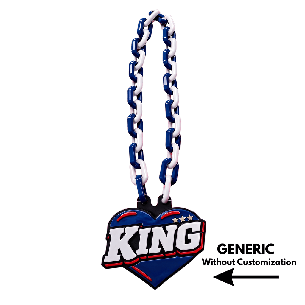Personalized King of Hearts Celebration Chain - Custom Statement Necklace | BestieBox