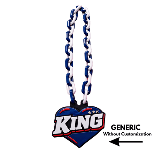 Personalized King of Hearts Celebration Chain - Custom Statement Necklace | BestieBox
