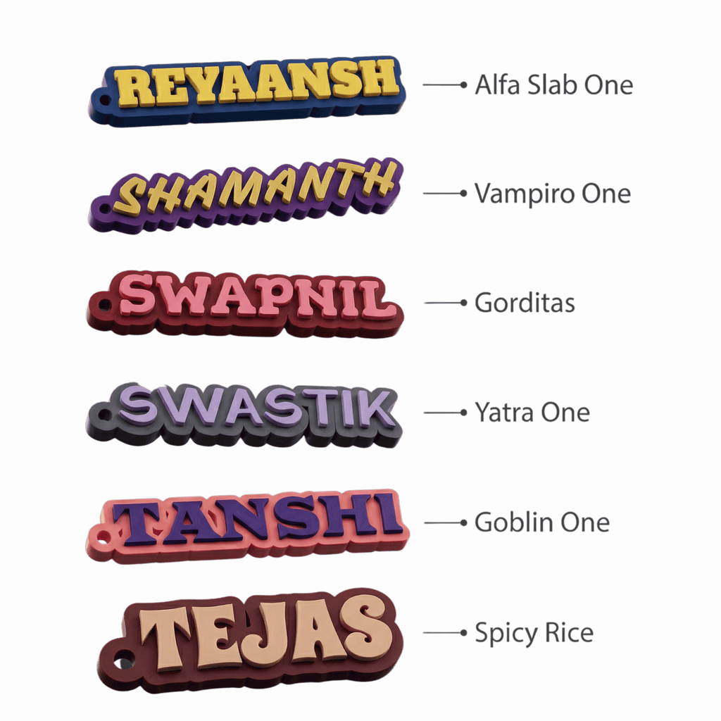Custom Name Keychain for Backpacks & Keys - Personalized Bestie Gift