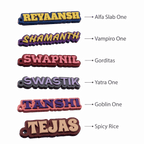 Custom Name Keychain for Backpacks & Keys - Personalized Bestie Gift