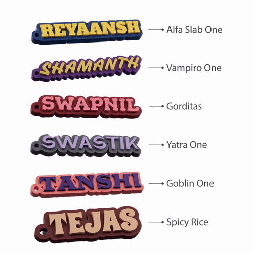 Custom Name Keychain for Backpacks & Keys - Personalized Bestie Gift