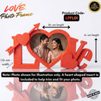 Personalized LOVE Photo Frame - Custom Name Couples Desk Gift | BestieBox