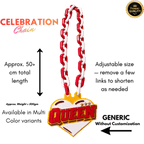 Personalized Queen of Hearts Celebration Chain - Custom Statement Necklace | BestieBox