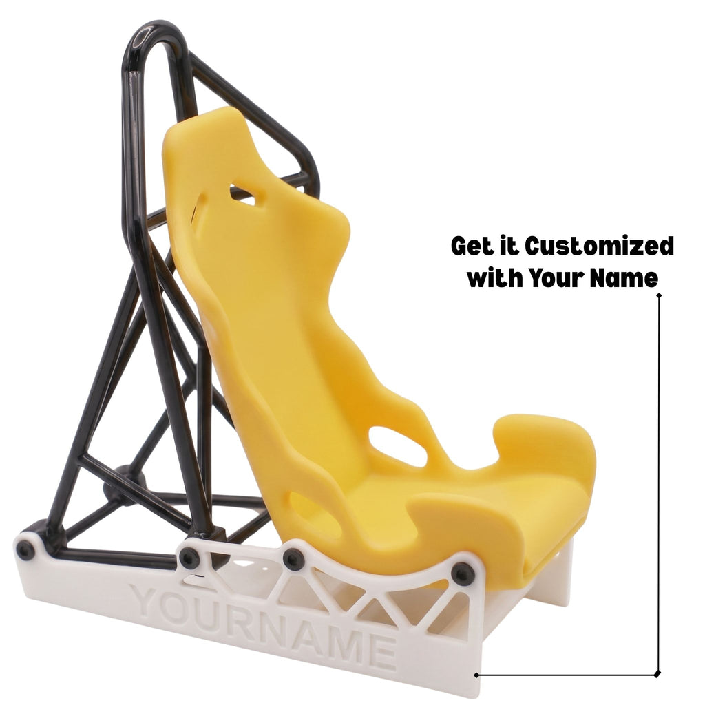 Personalized Racing Seat Phone Stand - Custom Desk Holder | BestieBox